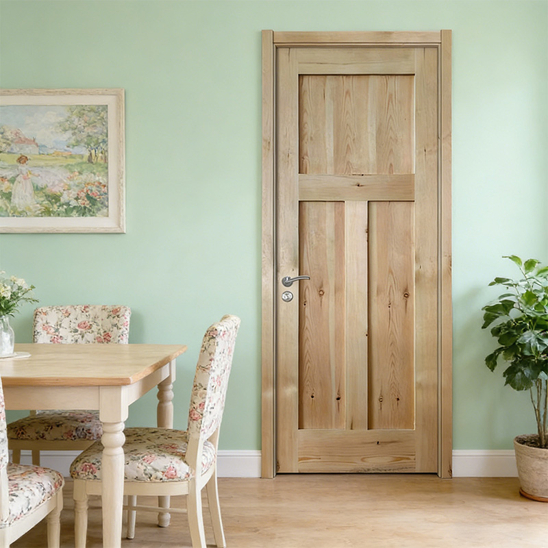 GV-03 Modern Solid Wooden Veneer Interior Room Door