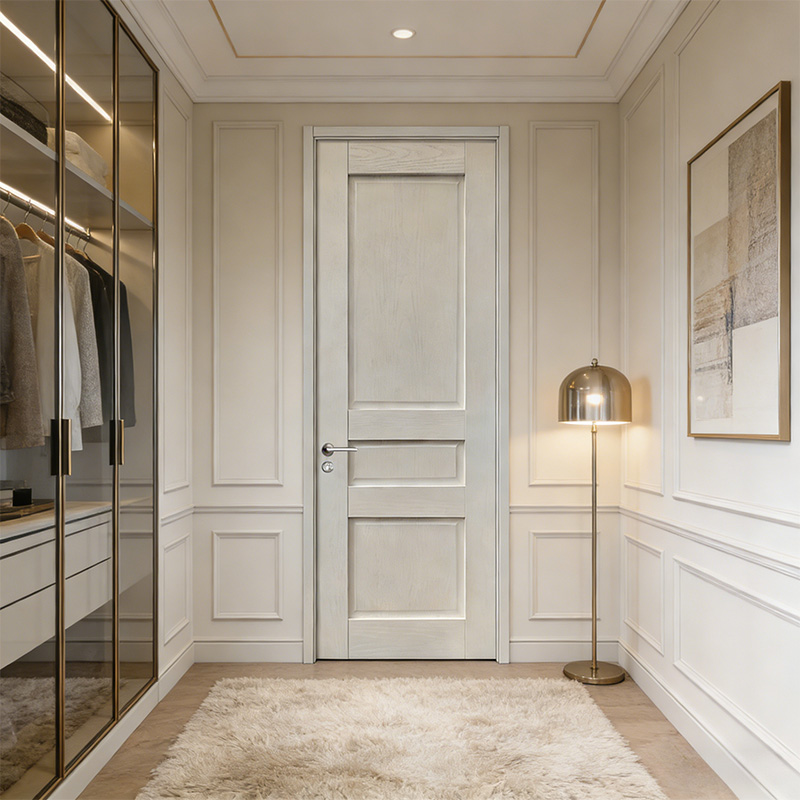 GP-012 Beige Luxury 3-Panel European Painting Door