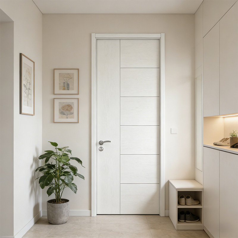 GH-05 Minimalist White Primed Bedroom Hollow Core Door