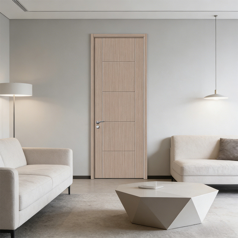 GY-1003 Modern Wooden Door MDF Melamine PVC Door