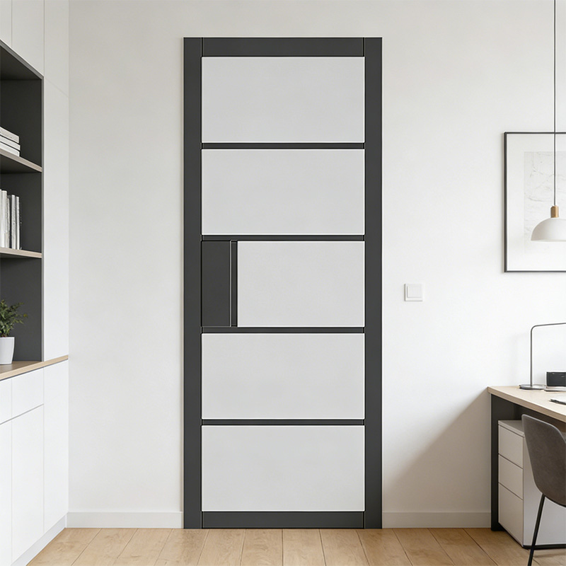 GG-08 Simple And Atmospheric Frosted Glass Inner Door