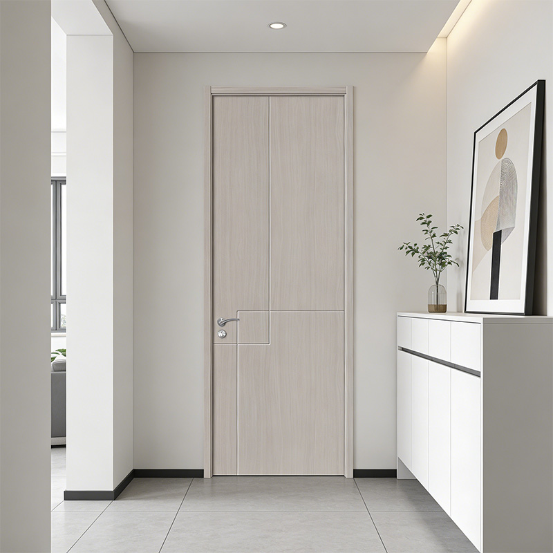 GY-P076 Bedroom Waterproof Moisture-Proof  PVC MDF Door