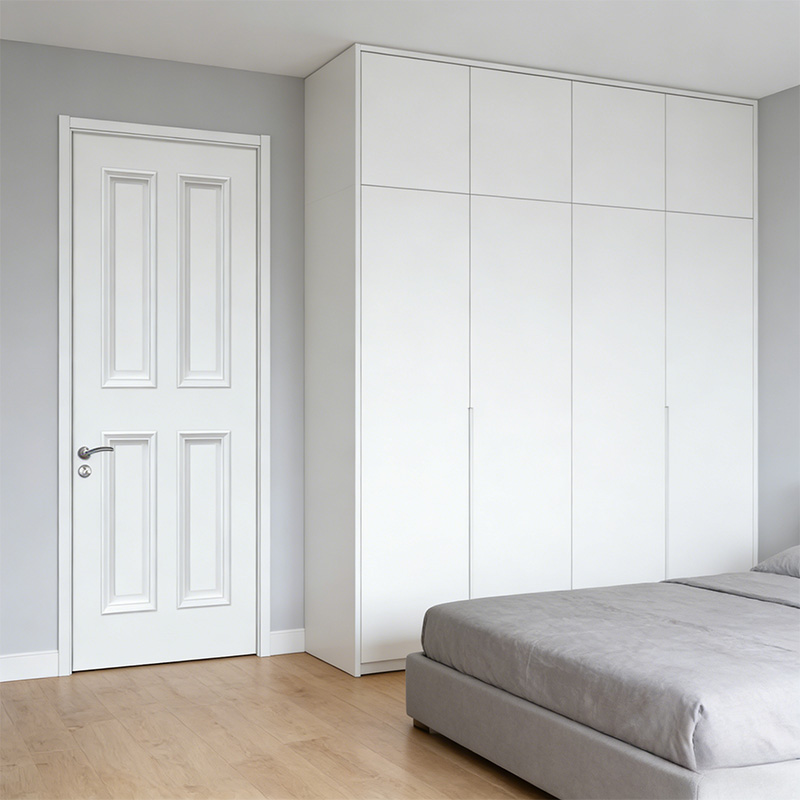 GM-03 White MDF Interior Moulded Door for Apartment