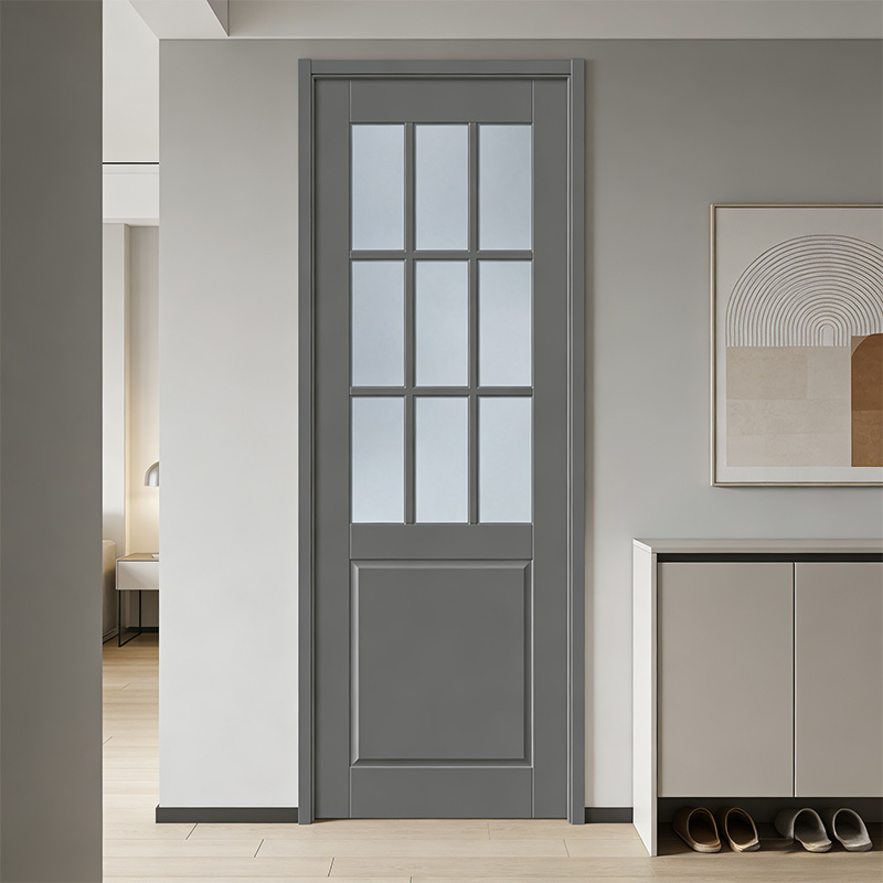 GG-03 Soundproof PVC Frosted Glass Panel Interior Door