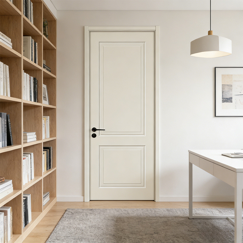 GP-02 French Style Cream Painting Swing Bedroom Door