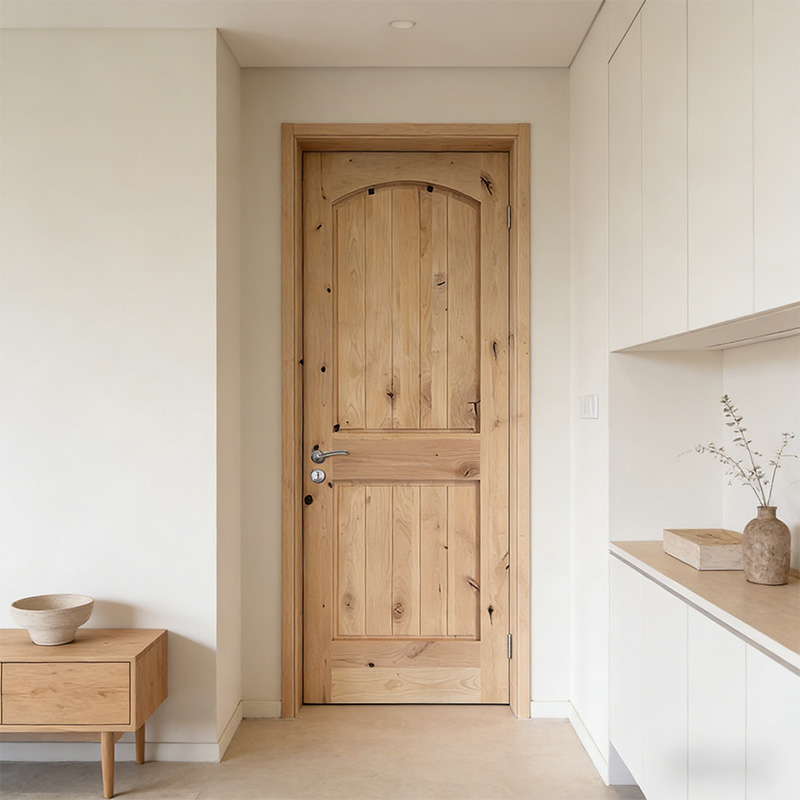 GV-07 Natural Walnut Veneer MDF 2 Panel Interior Door