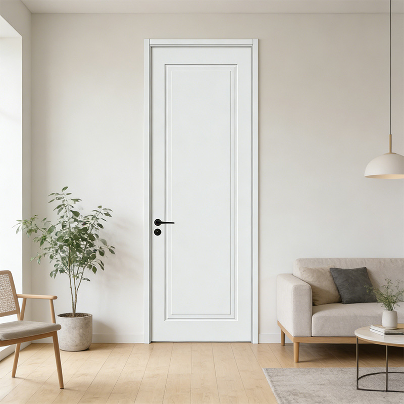 GP-01 Modern Solid Wood Composite Painted Interior Door