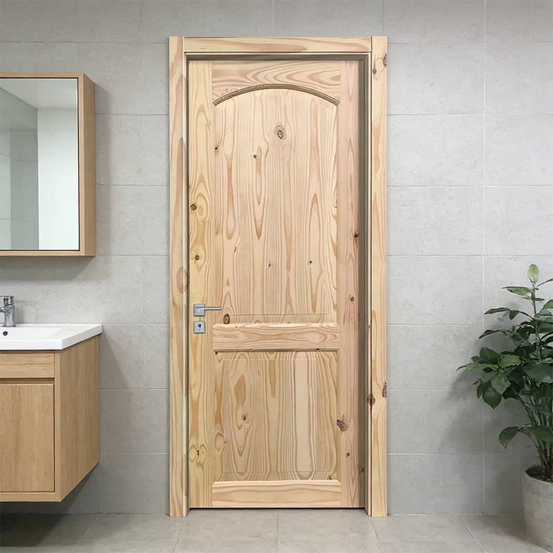 GY-PW03 Farm Style Interior Pine Solid Wooden Door