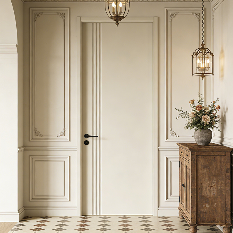 GP-07 Artistic Interior Decoration Painting Wood Door