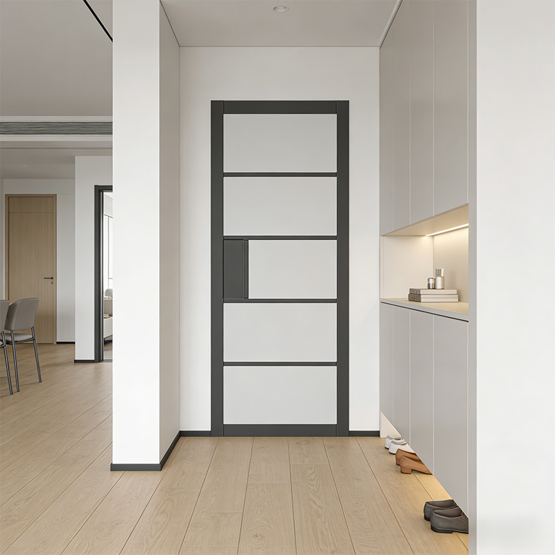 GG-08 Simple And Atmospheric Frosted Glass Inner Door