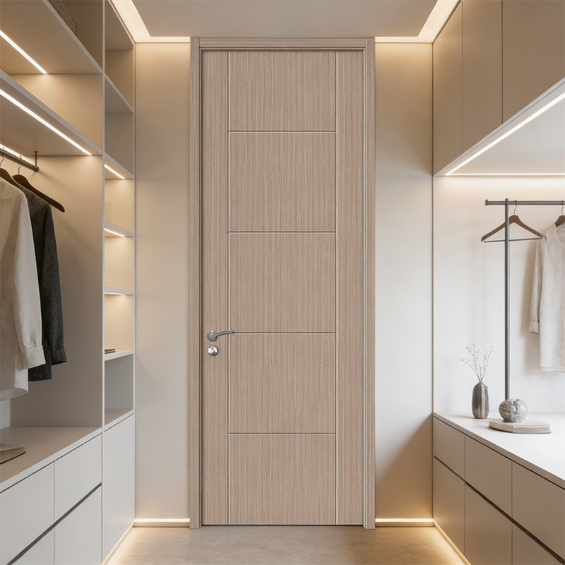 GY-1003 Modern Wooden Door MDF Melamine PVC Door