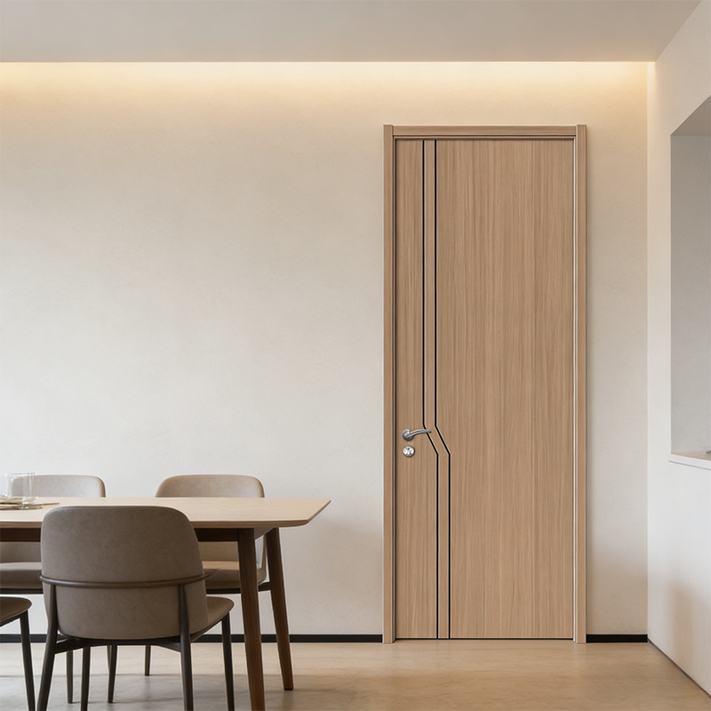 GY-W048 Interior Waterproof Natural MDF PVC Door for Houses
