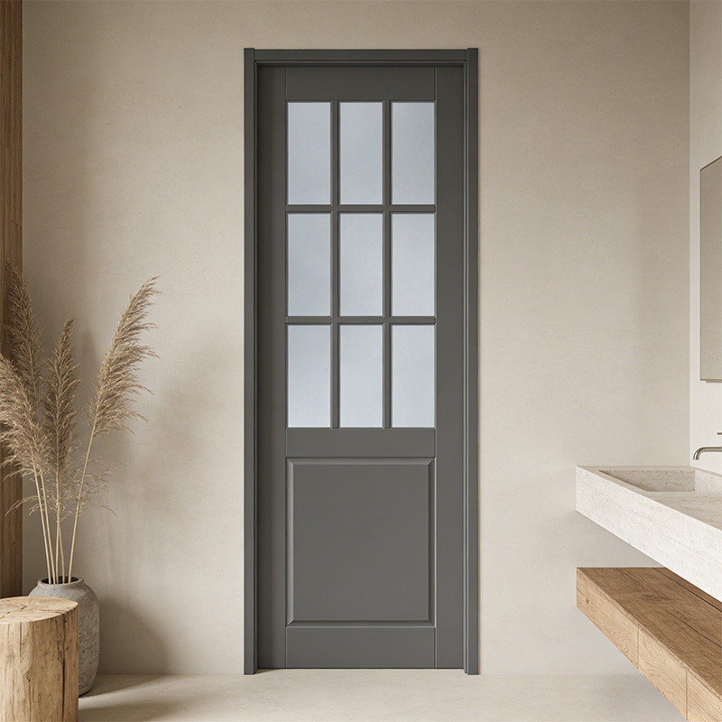 GG-03 Soundproof PVC Frosted Glass Panel Interior Door