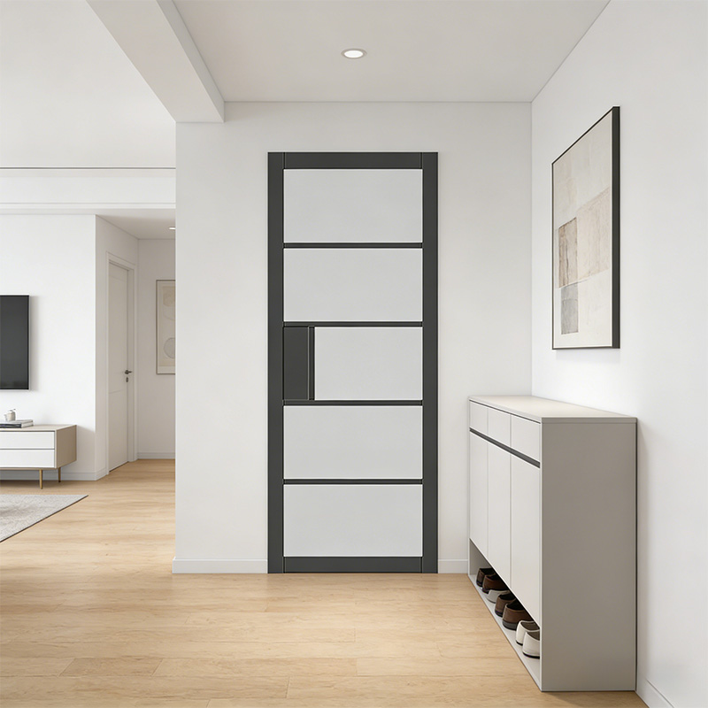GG-08 Simple And Atmospheric Frosted Glass Inner Door