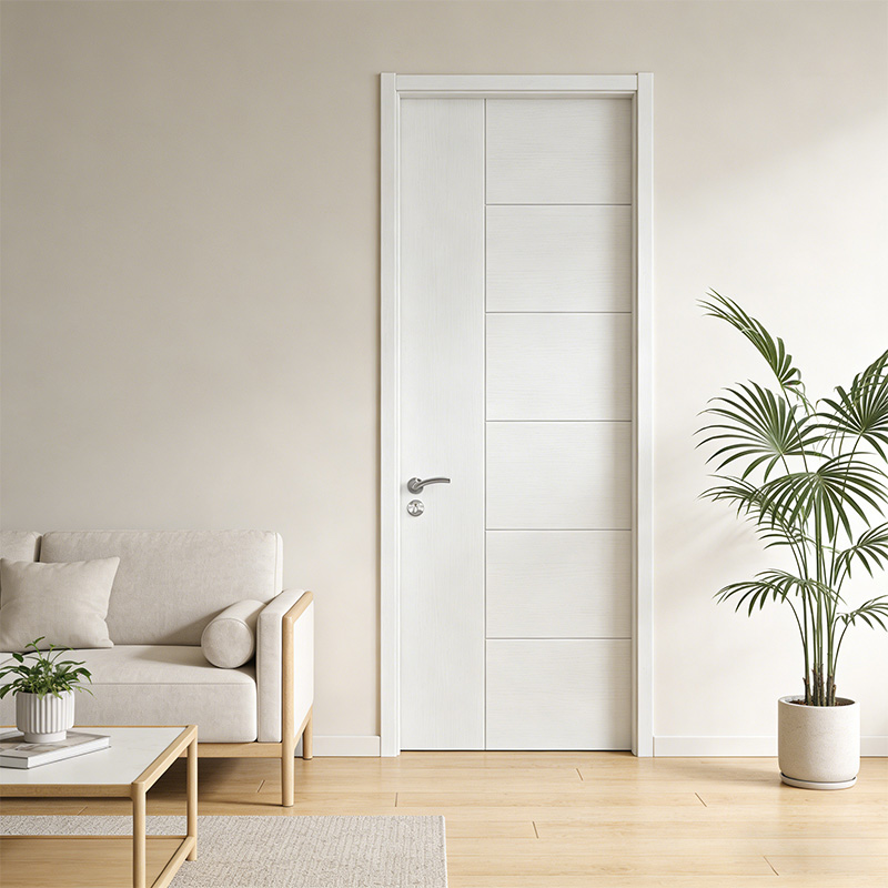 GH-05 Minimalist White Primed Bedroom Hollow Core Door
