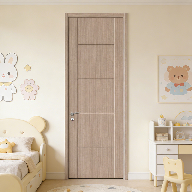 GY-1003 Modern Wooden Door MDF Melamine PVC Door