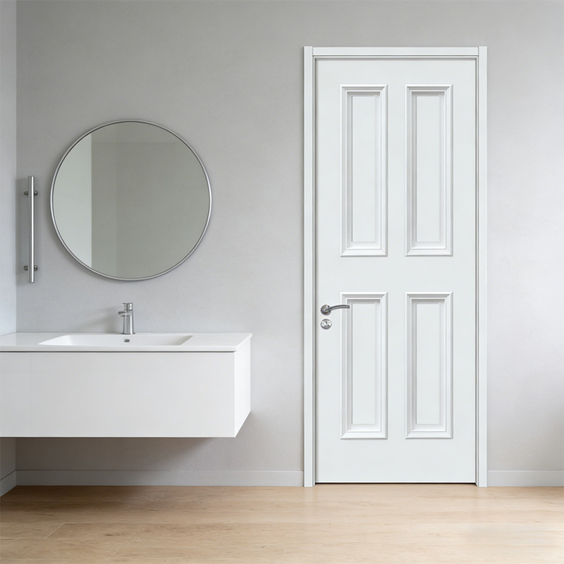 GM-03 White MDF Interior Moulded Door for Apartment