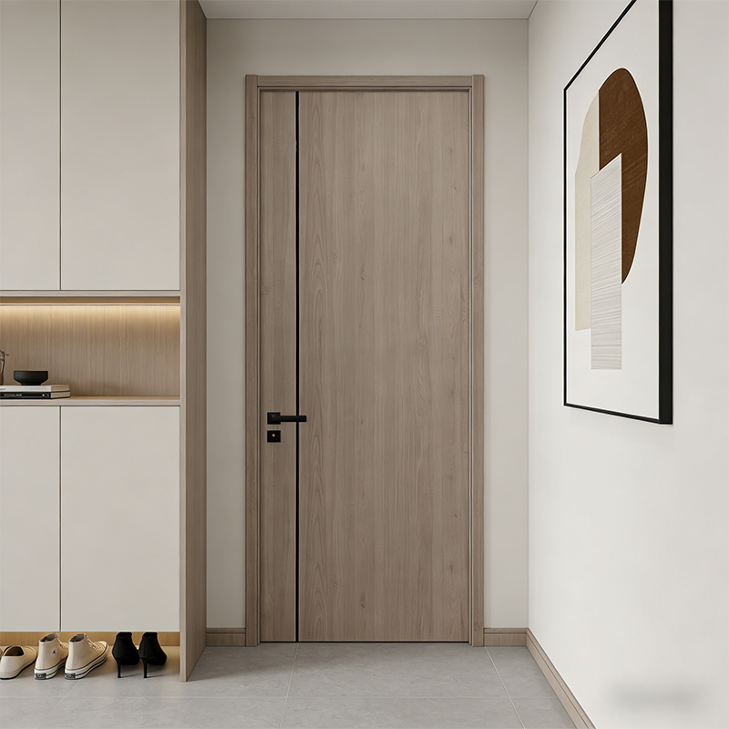 GL-03 Waterproof HPL Finish Wood Interior Bedroom Door