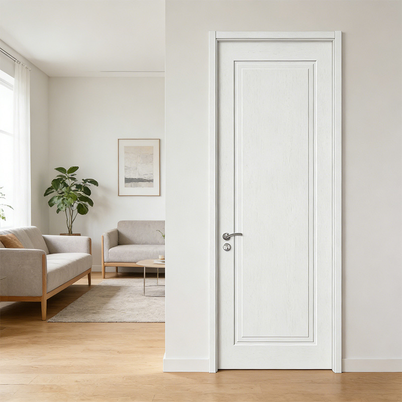 GY-P046 PVC Plastic MDF Laminated Internal Room Door