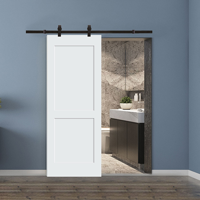 GS-02 Modern 2-Panel Wood Shaker Sliding Barn Door