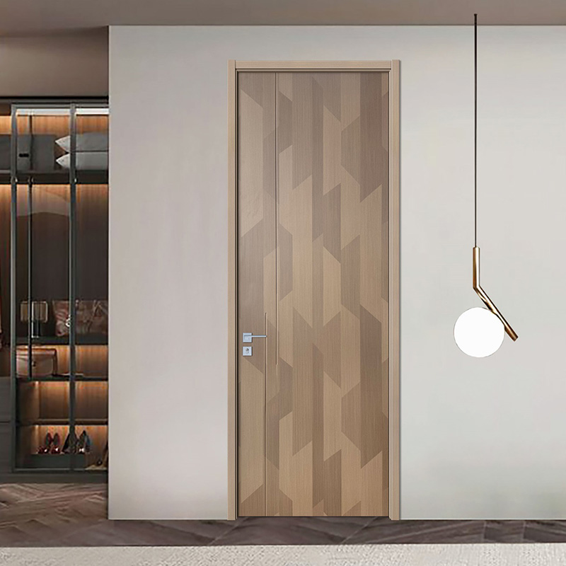 GY-P081 Soundproof Room MDF Interior Wood PVC Door